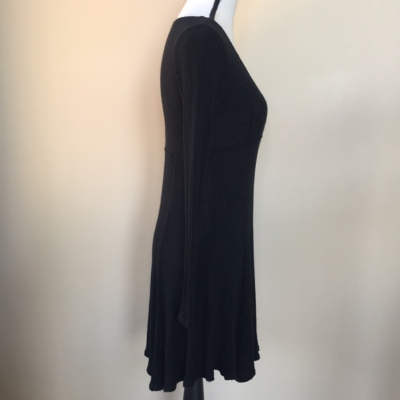 AEO Soft & Sexy Ribbed Knit Long Sleeve V-Neck Sweater Dress - Picture 14 of 14